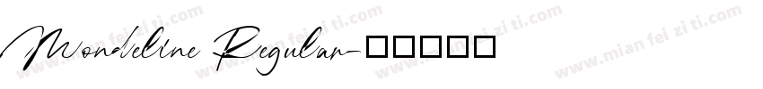 Mondeline Regular字体转换